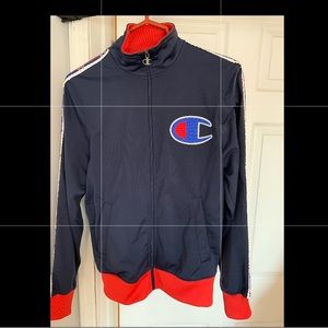Champion Big Kids Tracksuit - Navy/Red